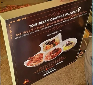Restaurant Sign Board Bangalore